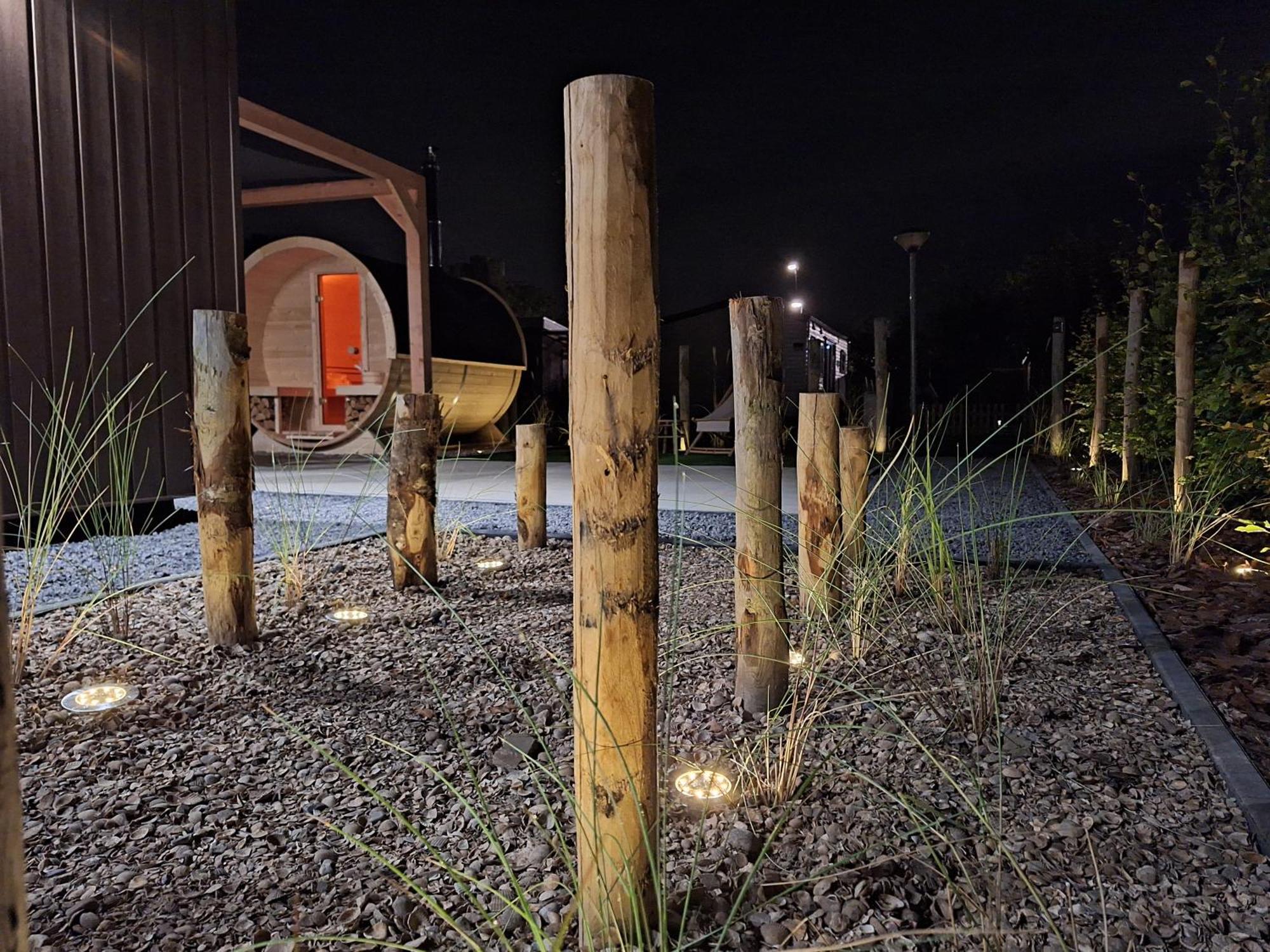 'Relax Lodge Sea' - Wellness Lodge In Zeeland - Private Sauna - Airco - Garden - Outdoor Swimming Pool - Free Wifi, Towels & Bed Linen Heinkenszand Exteriör bild