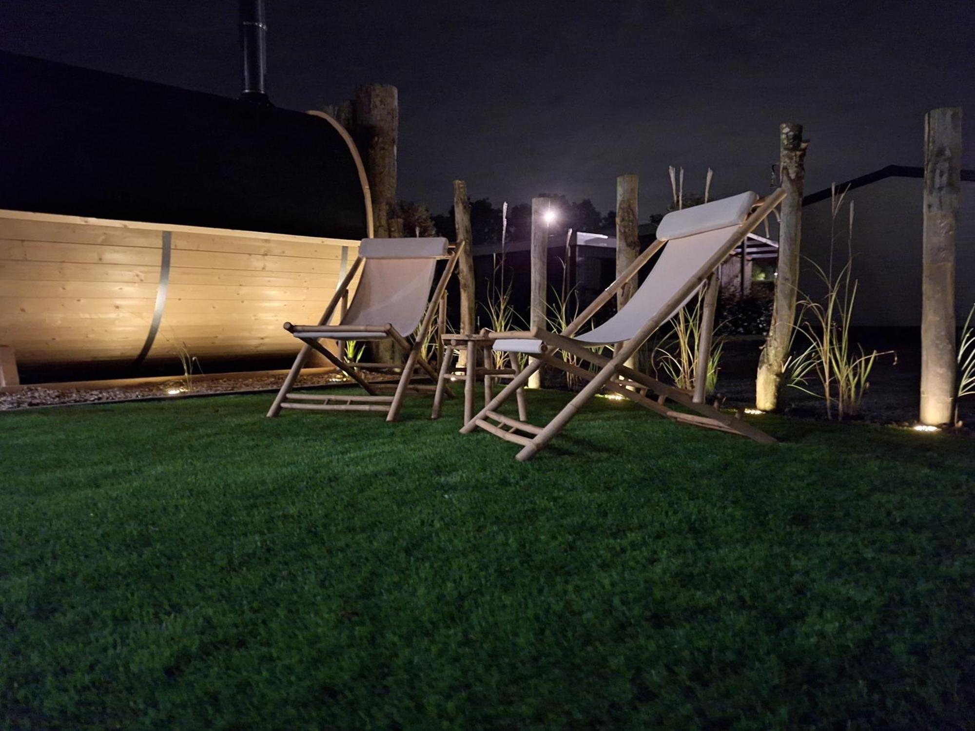 'Relax Lodge Sea' - Wellness Lodge In Zeeland - Private Sauna - Airco - Garden - Outdoor Swimming Pool - Free Wifi, Towels & Bed Linen Heinkenszand Exteriör bild