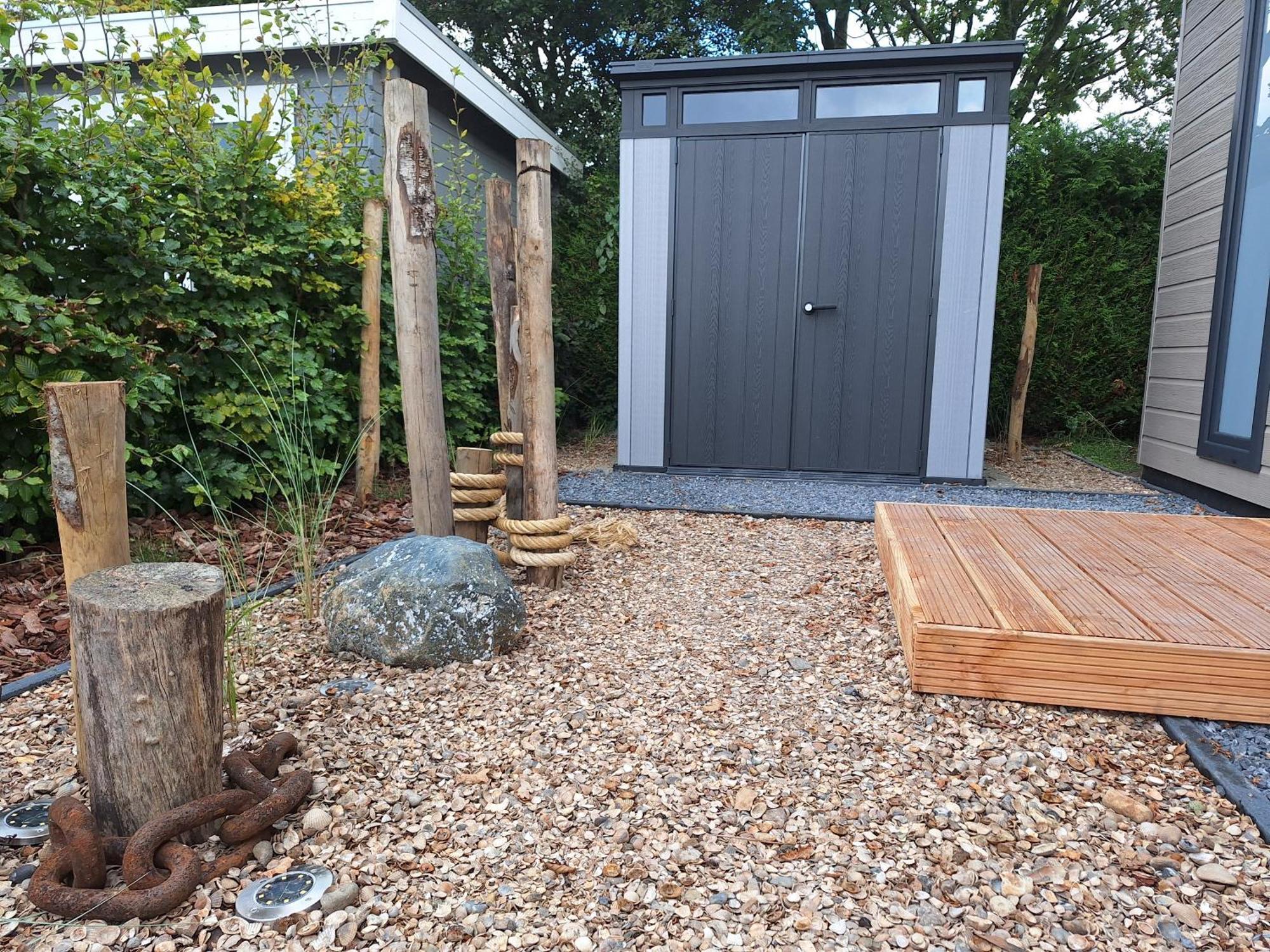 'Relax Lodge Sea' - Wellness Lodge In Zeeland - Private Sauna - Airco - Garden - Outdoor Swimming Pool - Free Wifi, Towels & Bed Linen Heinkenszand Exteriör bild