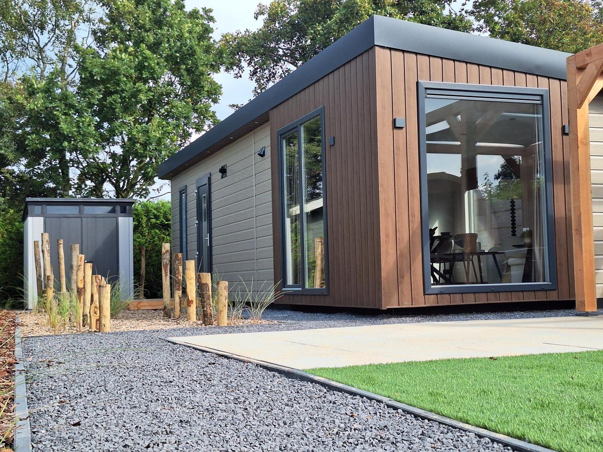 'Relax Lodge Sea' - Wellness Lodge In Zeeland - Private Sauna - Airco - Garden - Outdoor Swimming Pool - Free Wifi, Towels & Bed Linen Heinkenszand Exteriör bild