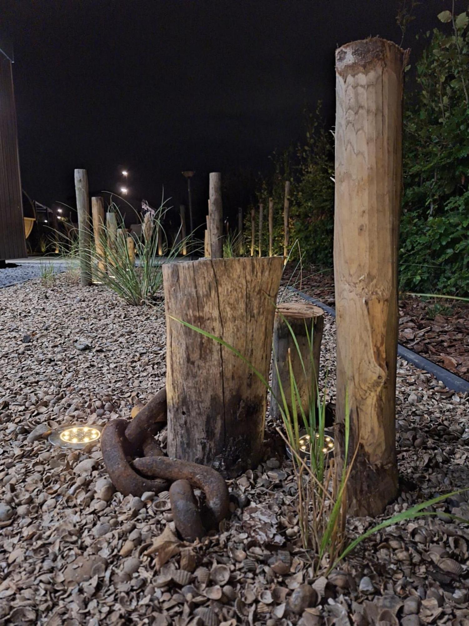 'Relax Lodge Sea' - Wellness Lodge In Zeeland - Private Sauna - Airco - Garden - Outdoor Swimming Pool - Free Wifi, Towels & Bed Linen Heinkenszand Exteriör bild